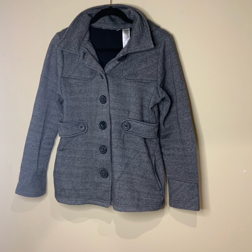 Grey button up Jacket